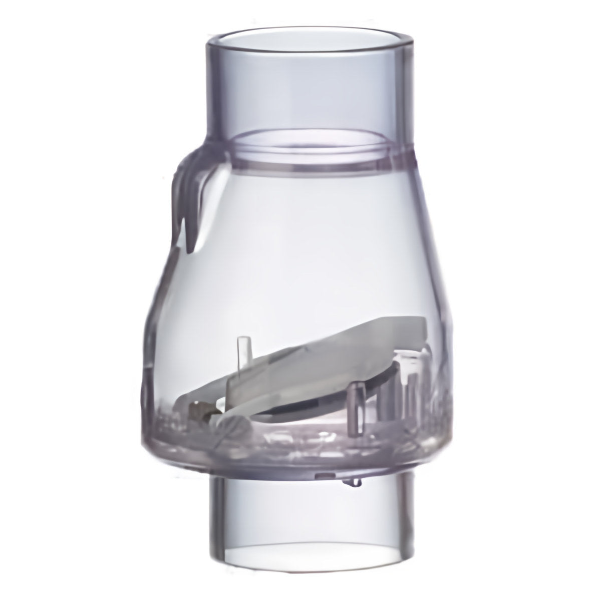 PVC Swing Check Valve - 2" Clear- Slip x Slip - Play It Koi