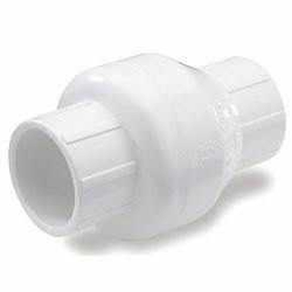 PVC Swing Check Valves - White - Slip x Slip - Play It Koi