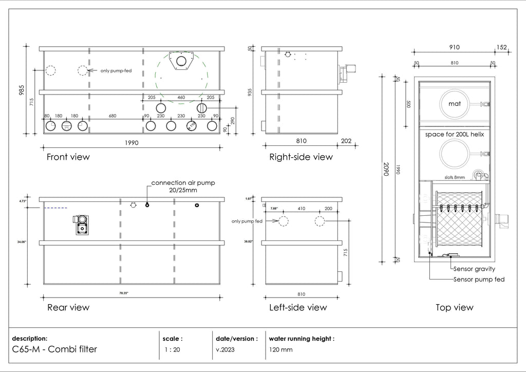 SeaSide Aquatics Combi RDF Filters