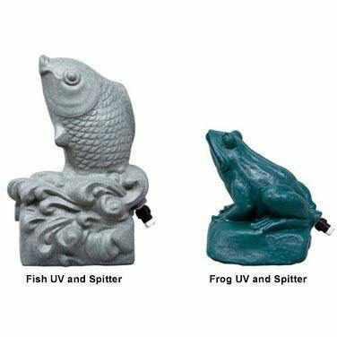 Aqua Ultraviolet Statuary Fish or Frog Pond UV Spitters - Play It Koi