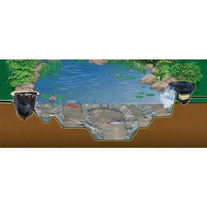 aquascape heavy-duty pond and fish net Aquascape - Medium Pond Kit 11' x 16' with 3PL