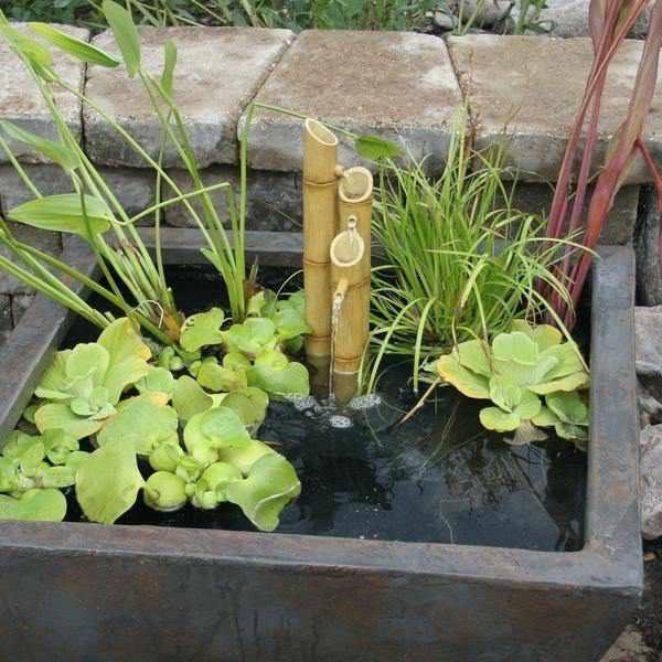 Aquascape Pouring Three-Tier Bamboo Fountain - Play It Koi