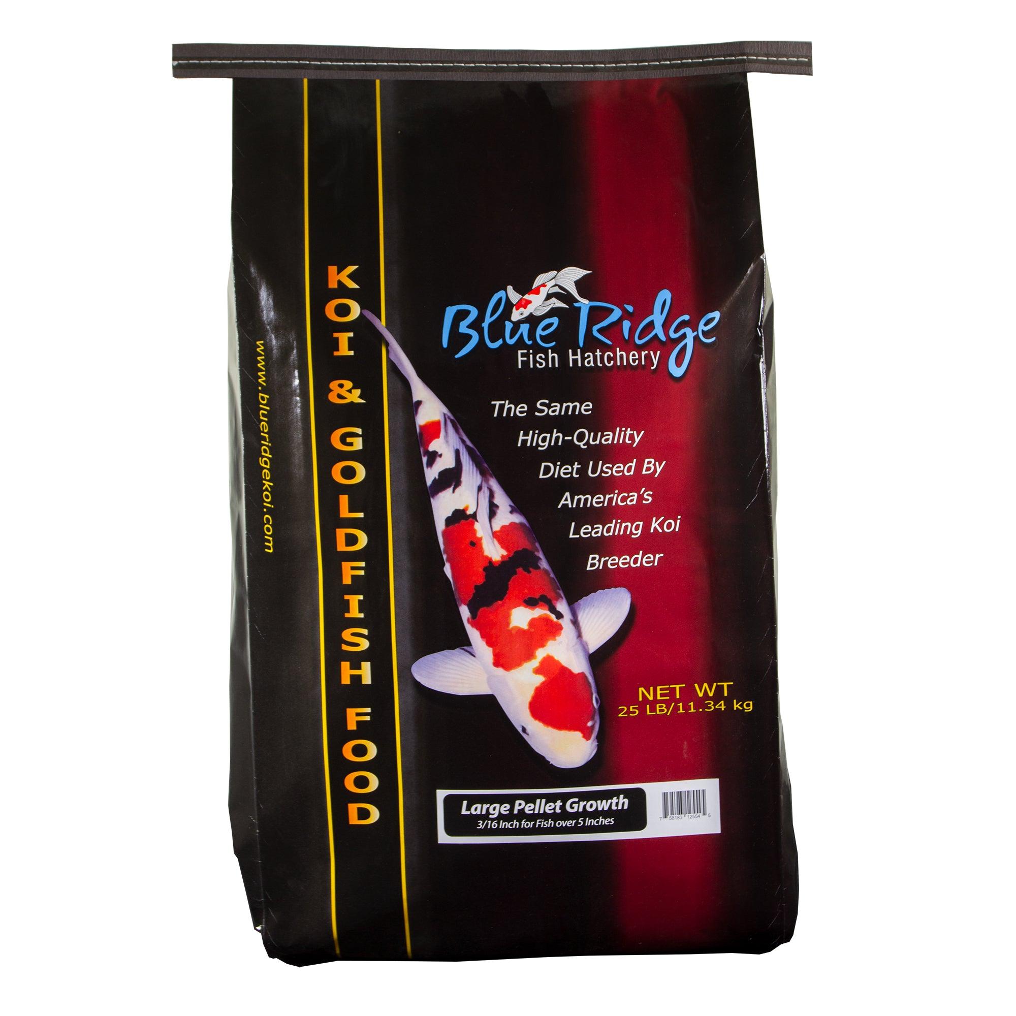 Blue Ridge Growth Large Pellet Formula Koi & Goldfish Food - Play It Koi