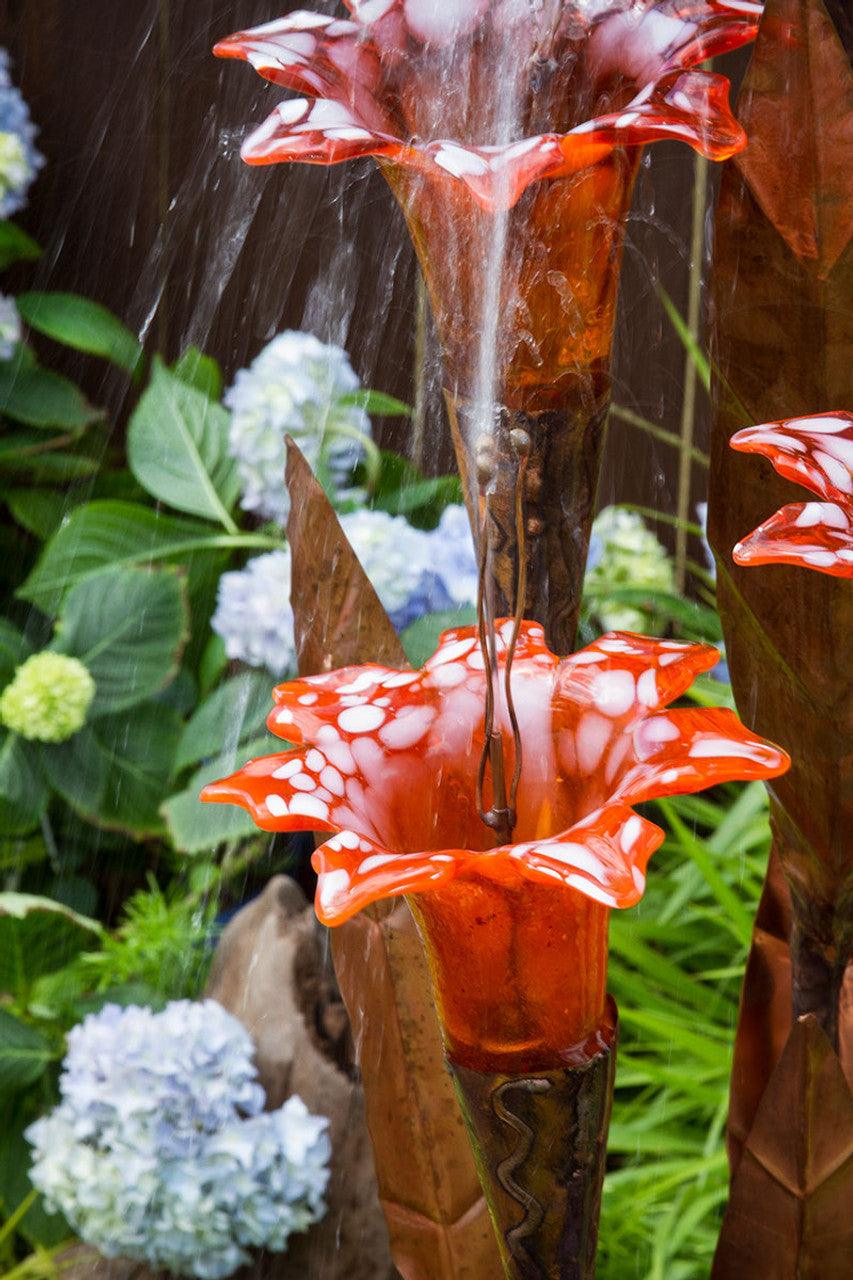 Copper Fountain Kit - Orange Trumpet Flower - Play It Koi
