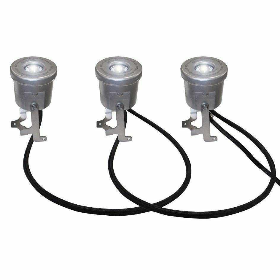 Kasco Stainless Steel LED 3-Light Kits for J Series and VFX Series Fountains - Play It Koi