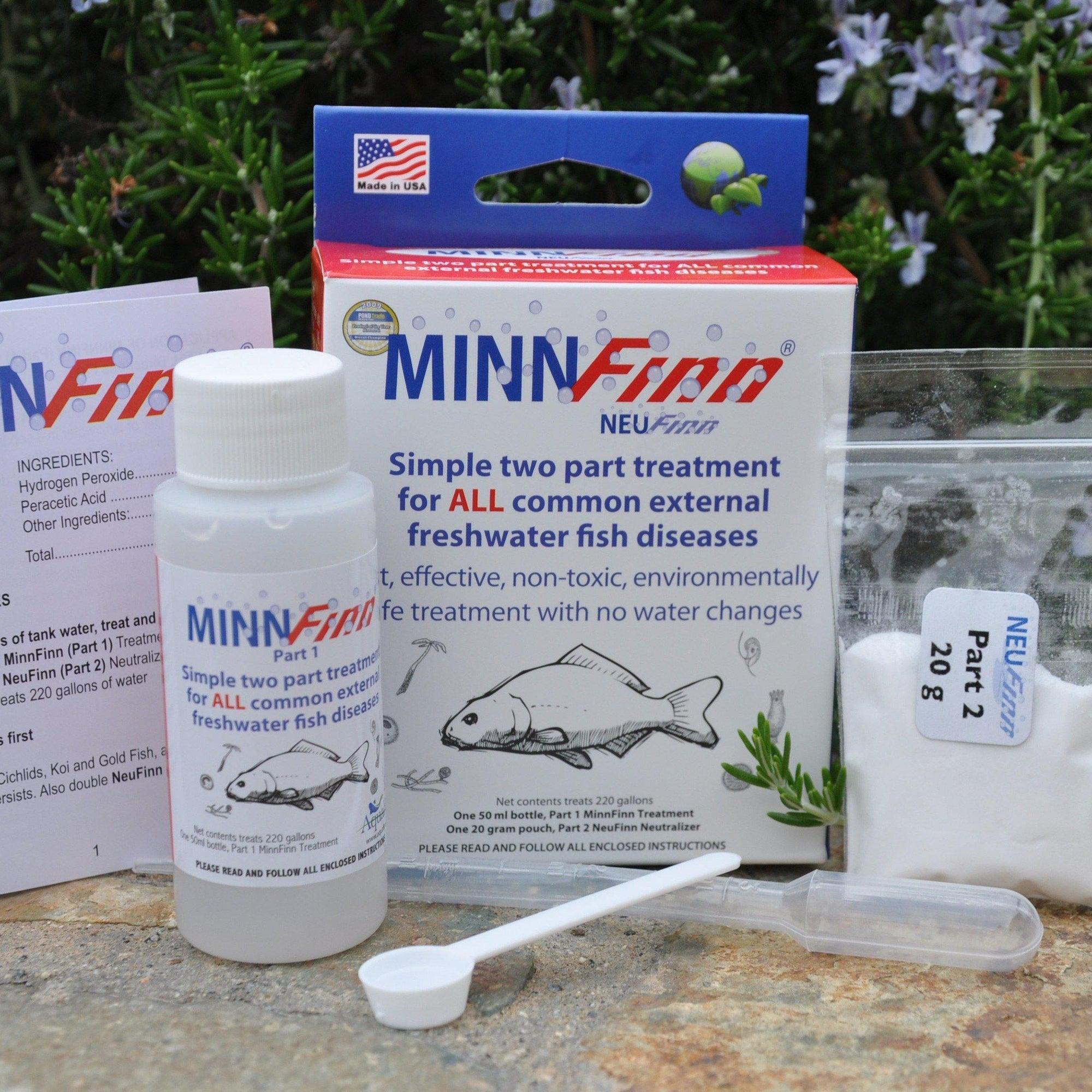 MinnFinn Mini Broad Spectrum Fish Disease Treatment - Play It Koi