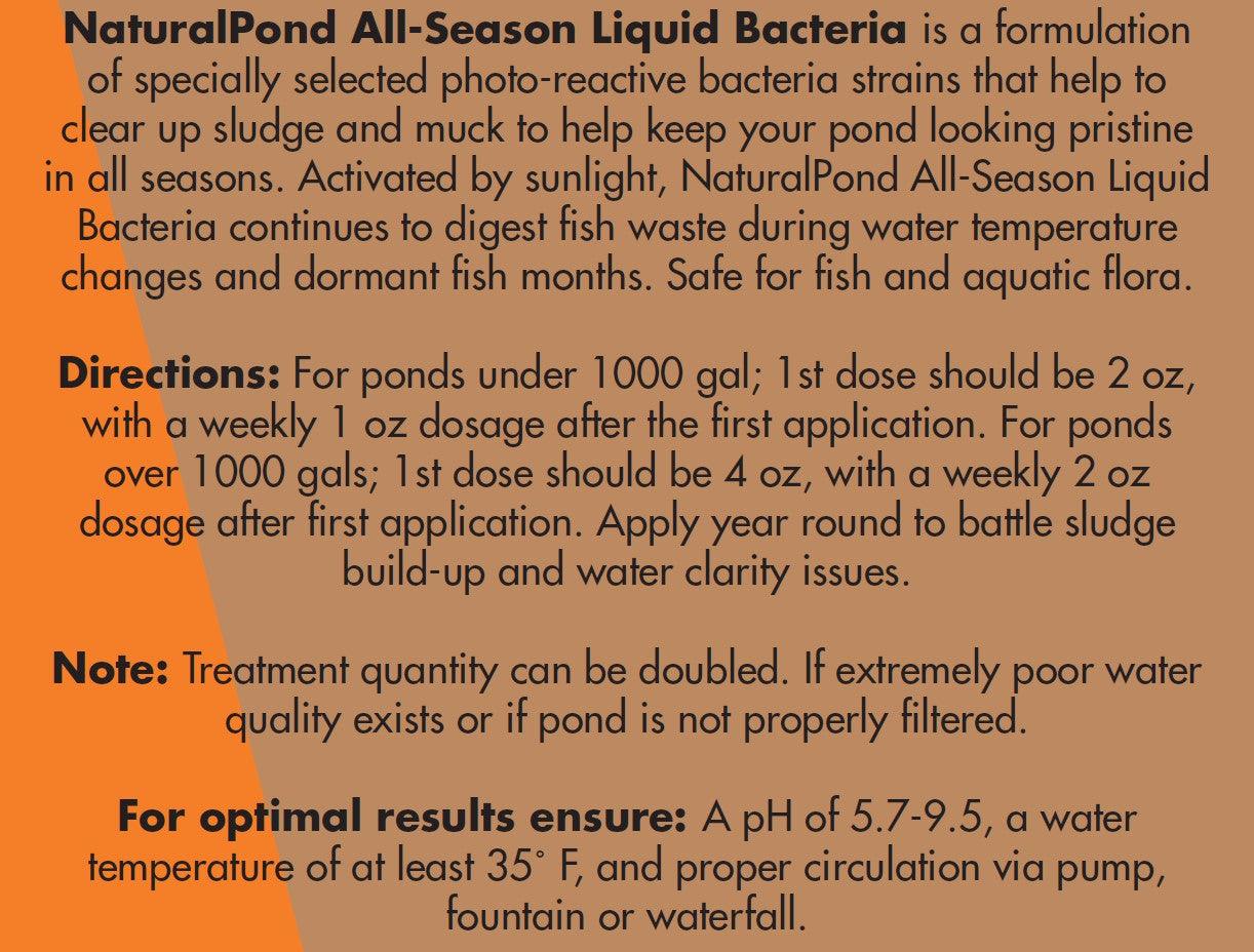 NaturalPond All-Season Beneficial Bacteria - Liquid - Play It Koi