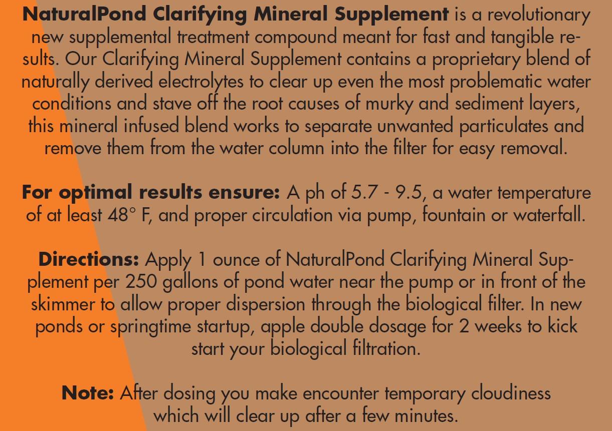 NaturalPond Clarifying Mineral Supplement - Play It Koi