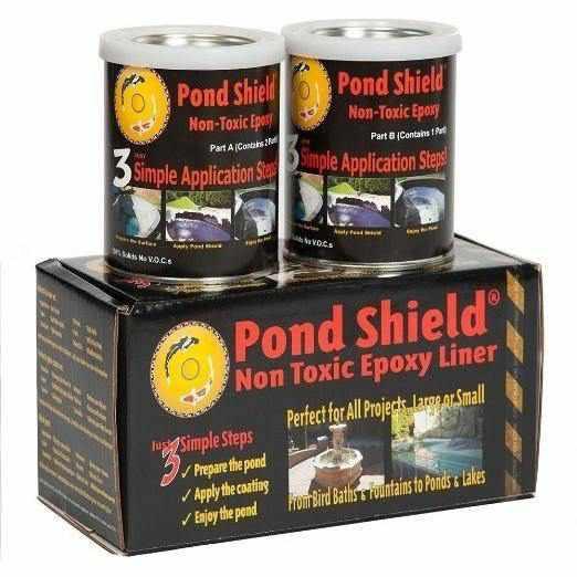 Pond Armor Non-Toxic Pond Shield Epoxy Paint - 1.5 Quart Black - Play It Koi