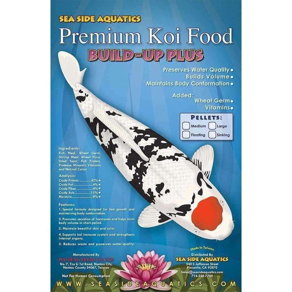 Sea Side Aquatics Champion Koi Food - Build Up Plus - Play It Koi