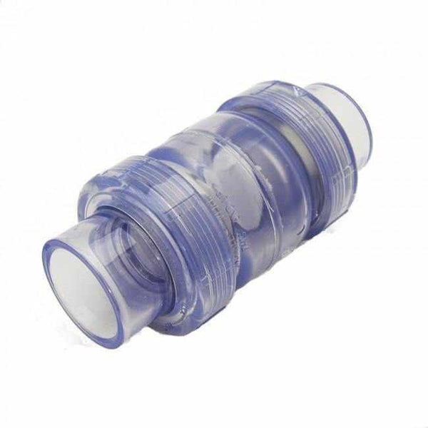 Spears True Union Clear PVC Swing Check Valves