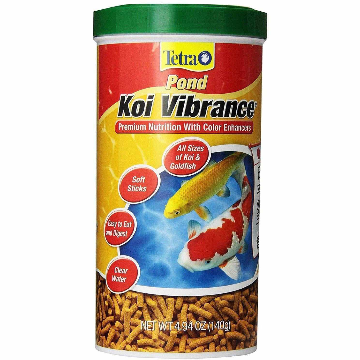 TetraPond Koi Vibrance 5.18 Pounds, Soft Sticks, Floating Pond Food