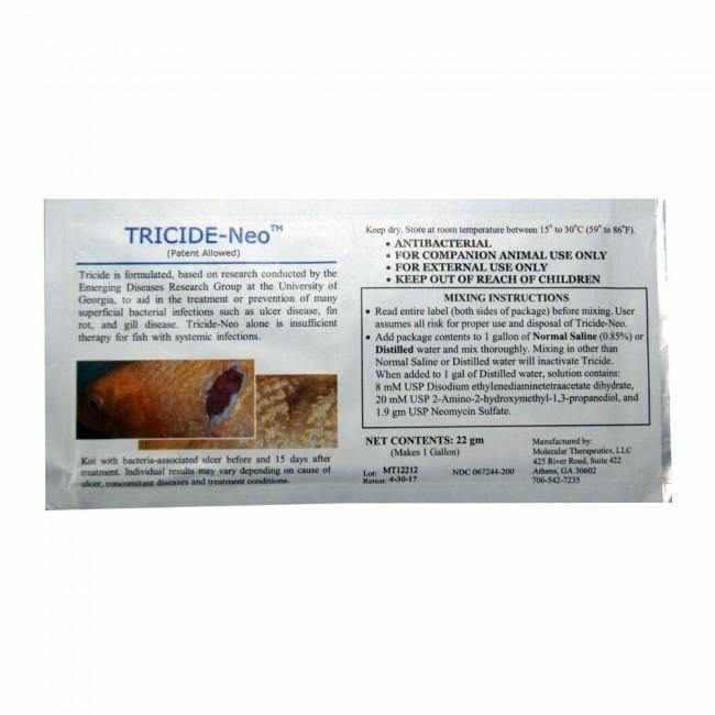 Tricide Neo - Dip antibiótico para peces koi